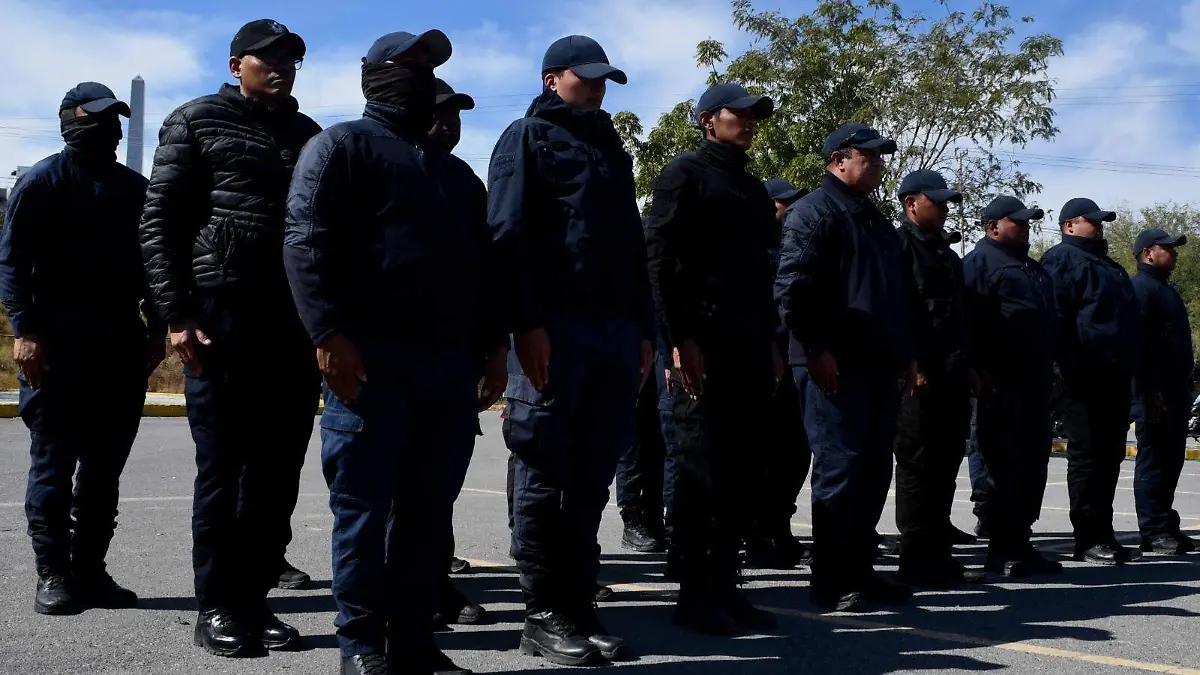 Cuerpo de policías en Tamaulipas